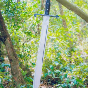 23 Inch Viking sword | Straight Long sword, Balance Oil tempered | Handmade Knife from Nepal | 5160 carbon steel sword | Best Gift for Him