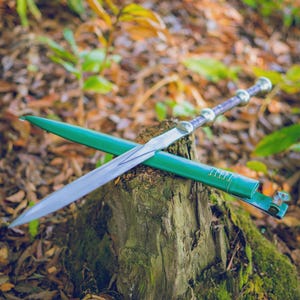 22 Inch Hand forged Historical Viking Spear for Tactical Hunting-Ready to Use Ready Knife with Leather Sheath-Best Viking Gift for Men
