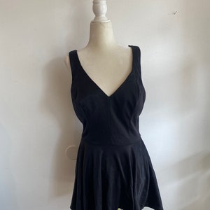 Vintage Black Perfection Fit by Roxanne One Piece Classic Swimsuit size 16/38 C Cup image 3