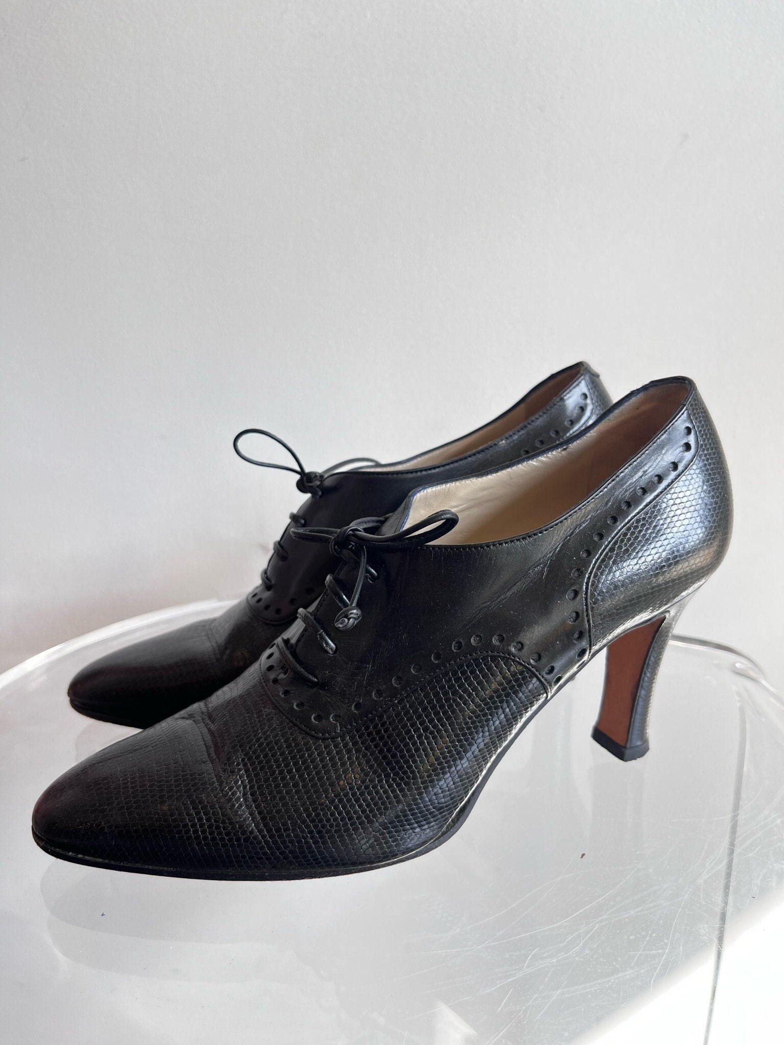 Chunky Heel Oxfords | Women's Lace-Up Oxfords-Dream Pairs