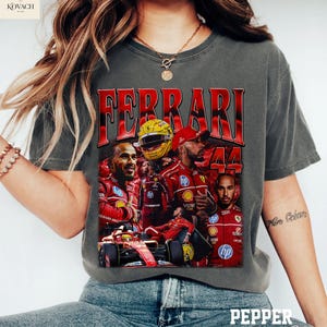 Vintage Hamilton F1 Graphic Tee, Lewis Hamilton Ferrari F1 T-Shirt, Hamilton Ferrari Shirt, Formula One Merch, Unisex F1 Fan Gift