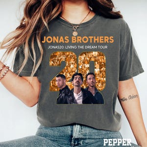 Jonas Brothers Jonas 20: Living The Dream Tour 2025 Shirt, Jonas Brothers Shirt, Jonas Brother Merch, Baddies get Sadies, Exclusive Merch