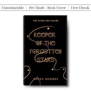 Premade Fantasy Romance Book Cover: Customizable eBook & Print Design