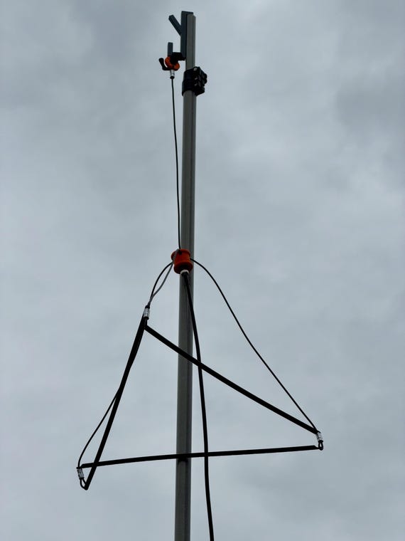 2m / MURS / 70cm Antenna - the Jungle Hub - Folding Ground Plane
