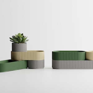 Loopra Stackable Modular Desk Organizer – Minimalist 3D Printed Office Storage for Pens | Accessories | Small Items