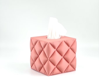 Tissue Box Cover | Inflated Square Dispenser | Modern Bathroom Decor | Unique Home Gift
