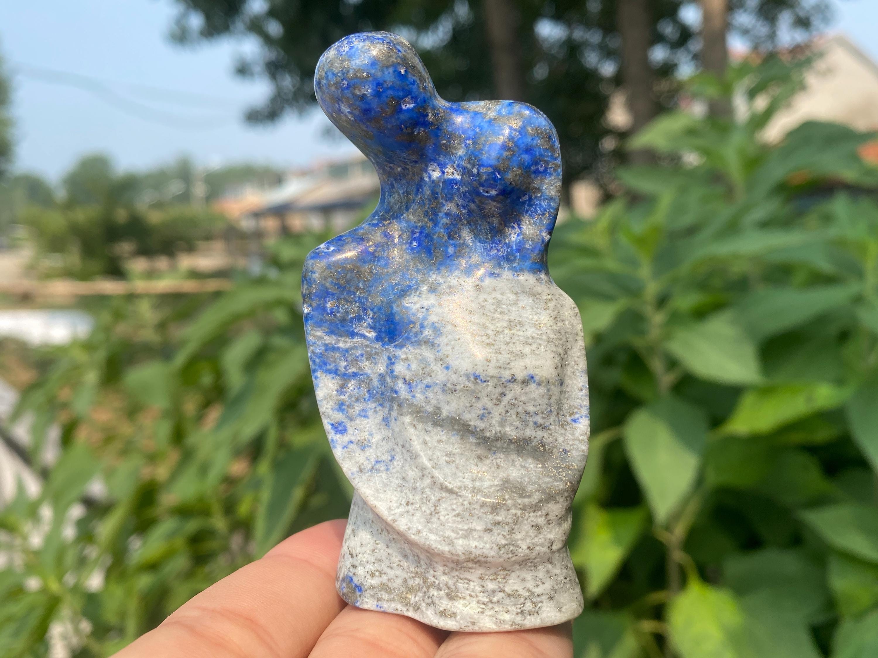 3" Natural Lapis Lazuli crystal,quartz Crystal,Crystal Couple,Lapis Lazuli Couple specimen,Home Decoration 1pc