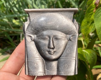Snidad silverobsidiankristall Hathor-exemplar: Heminredning