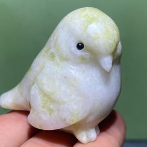 2.1&#39;&#39;+ Natural Green jade crystal,quartz Crystal,Crystal bird,Green jade bird specimen,Home Decoration Gifts 1pc