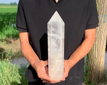 Natural Clear crystal,quartz Crystal,Crystal obelisk,clear tower specimen,crystal Gifts 1pc