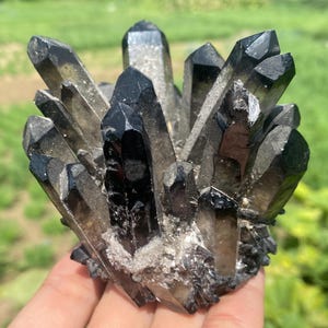 300g+ Smoky Quartz crystal,quartz Crystal,Crystal Cluster ,Smoky Quartz Vug specimen,Home Decoration 1pc