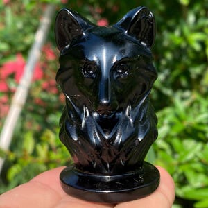 2.4&quot; Natural obsidian crystal,quartz Crystal,Crystal Dog,obsidian bird specimen,Home Decoration 1pc