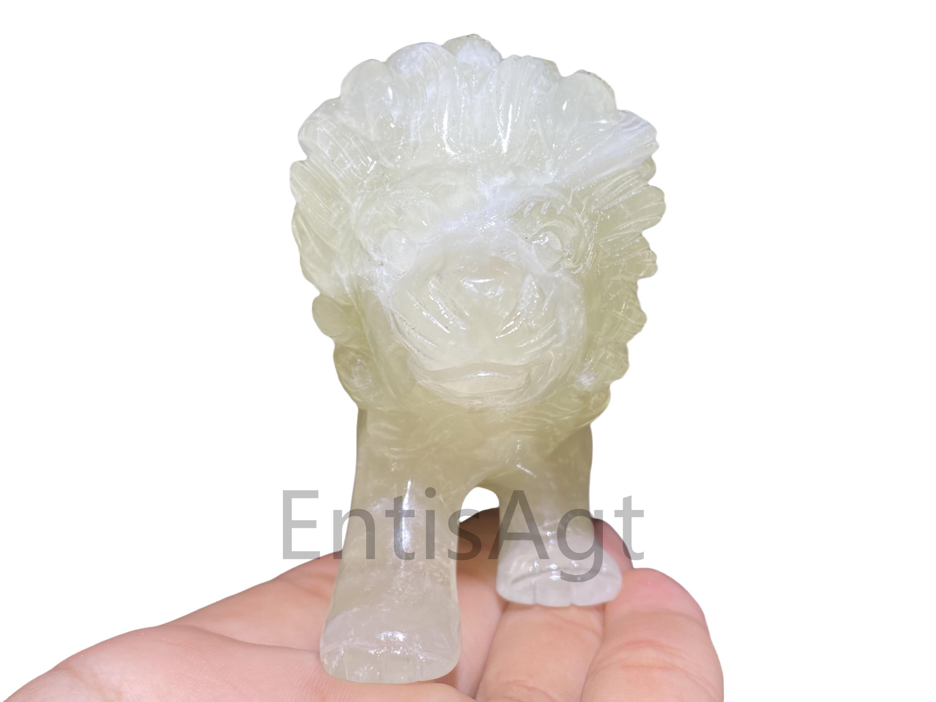 Artistone Pierre précieuse sculptée en citrine de 4,1 cm