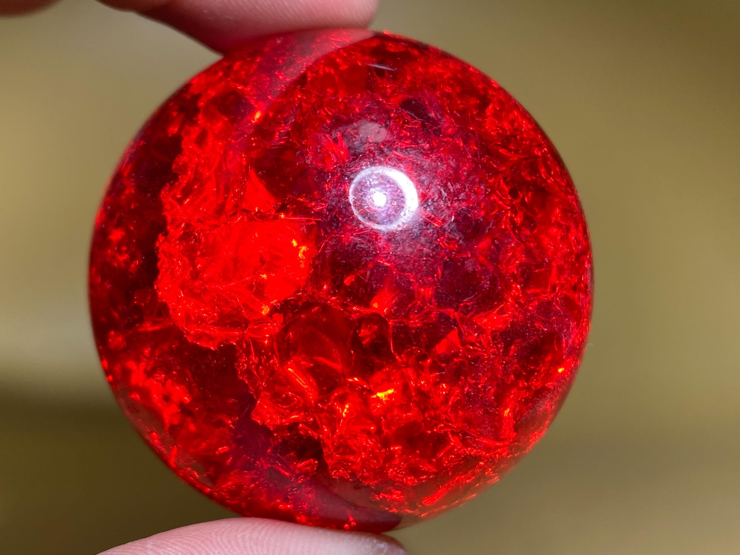 Red Glass Orb - Etsy Australia