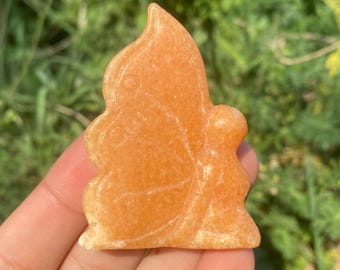 Yellow Jade Crystal Angel, Home Decor Specimen