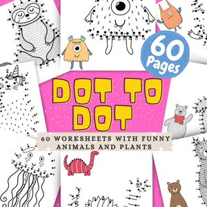 Printable Dot-to-Dot Activity Book for Kids Educational Activities for Preschoolers Development Worksheets for Early Learners Coloring Pages