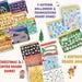 May include: A set of printable board games for different holidays, including 3 autumn, Halloween, and Thanksgiving games, 5 Christmas and 1 winter game, and 3 birthday games. The games feature colorful illustrations and fun themes.