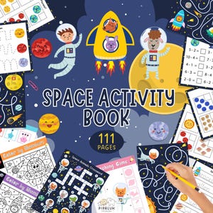Space Activities for Kids Printable Educational Space Games Children’s Astronomy Fun Space Science for Kids Preschool Learning Materials 29