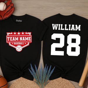 Custom Baseball Mom Shirts, Personalized Baseball Shirt, Game Day Baseball, Name and Number Baseball Sweatshirt, Baseball Team,Baseball Tee