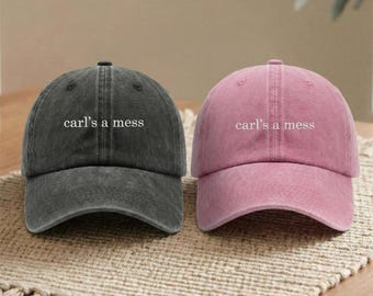 Embroidered Carl's a Mess – Embroidered Dad Hat for Summer Reality TV Gift, Hamptons Weekend Cotton Cap