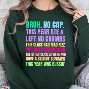 Gen A Slang Teachers Happy Last Day of School 2025 Funny PNG, Bruh No Cap png, Bruh No Cap png, Summer teacher Png, Last Day Of School Png