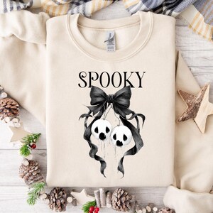 Halloween png, Spooky Ghost Cherry Bow Halloween PNG, Cherry png, Retro Halloween png, Trendy Halloween Woman png, Cute Ghost png, Spooky