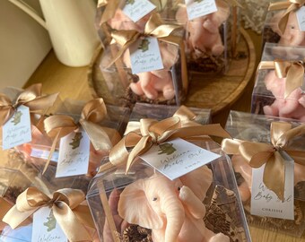 Elephant Baby Shower Candle Favor (gift)