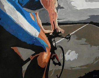 Triathlon - Biking Sports Print