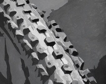 Treading the Trail - Mountain Bike Sports Print