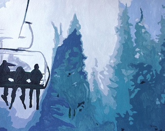 Snow Skiers - Snow Sports Art