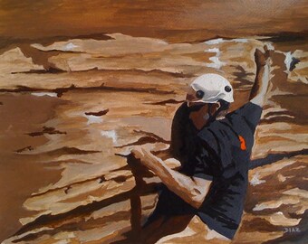 Rock Climber - Sports Print