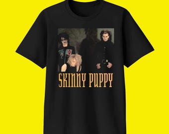 Vintage Skinny Puppy T Shirt Rere Band Music Punk Black