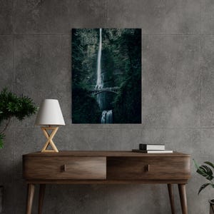 Multnomah Falls Canvas Print: Pacific Northwest Waterfall Landscape