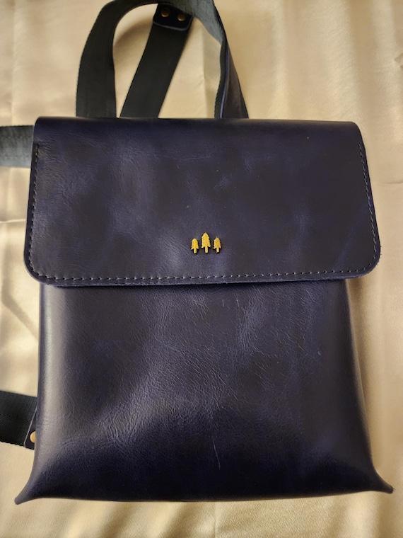 Portland Leather Goods Sierra Backpack- Cowboy Blue. Limited  display picture 3