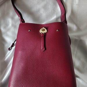 Kate Spade Boysenberry Bucket bag with matching wallet