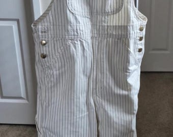 vintage pinstripe overalls