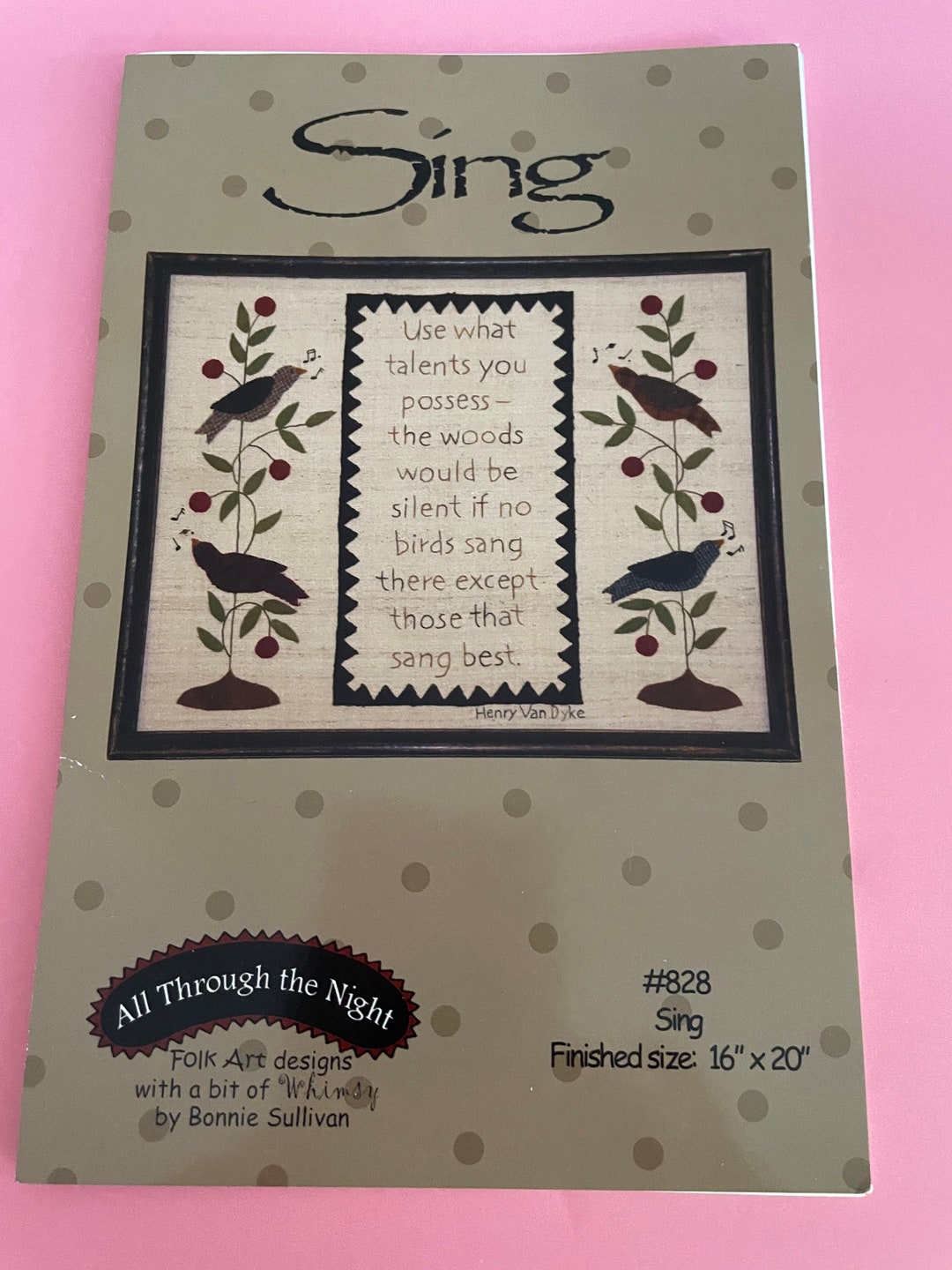 Sing Pattern by All Through the Night Bonnie Sullivan Wool and ...