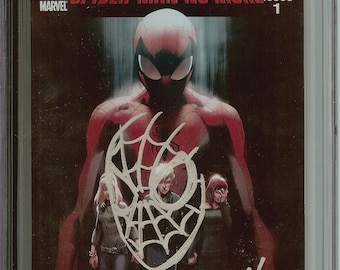 Ultimate Fallout #1 Signed Sketched Spider-Man Bagley CGC 9.4