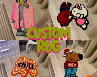 Custom Tufted Rug, Personalized Design, Handmade Rug to Order