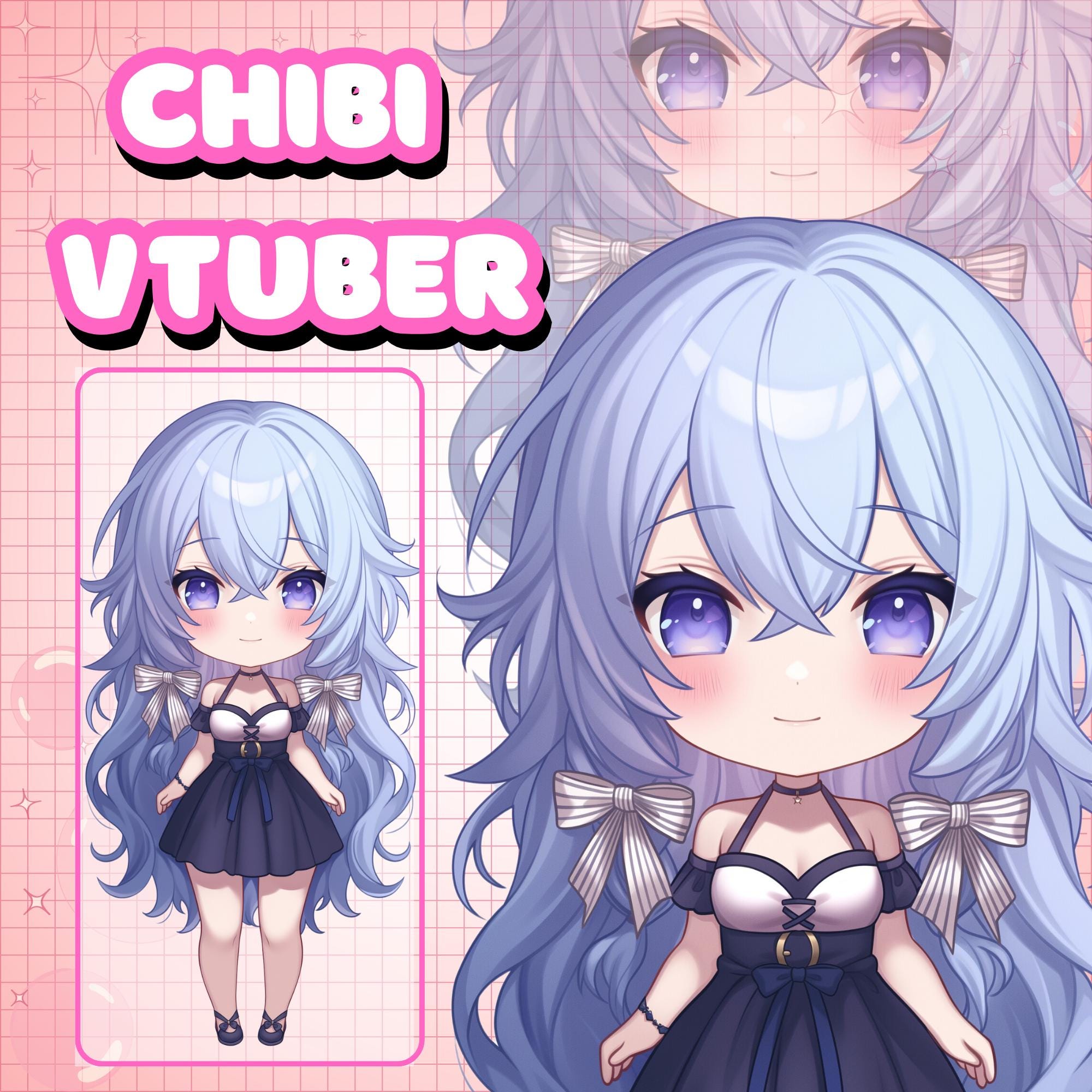 Hl Ruma Riging Chibi Vtuber Commission | Custom Chibi LIVE2D Model, Vtuber Chibi ...