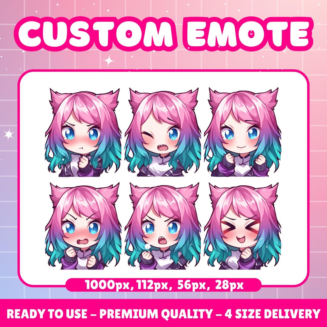 High Quality Custom Premium Twitch Emotes | Twitch Emoji for Streamer ...