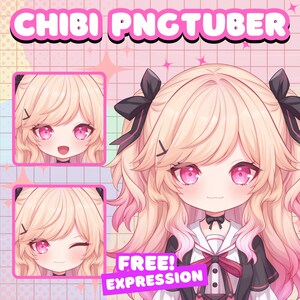 カスタムChibi PNGTuberモデル：Twitch、YouTube用のLive2D対応アバター