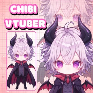 Comisión de Chibi Vtuber / Modelo Chibi LIVE2D personalizado, Chibi Vtuber, Diseño Vtuber, Comisión Live2d, Modelo live2d, Rigging