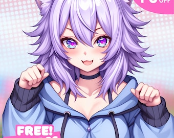 Custom Anime PFP: Character Commission - Twitch Avatar, Vtuber Icon