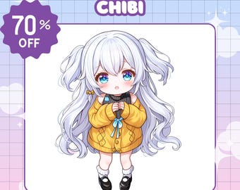 Custom Chibi Anime Character Commission | Chibi Character, Cute Chibi, Chibi icon, Chibi PFP, Chibi Animal, Chibi fanart, Couple Gift, chibi