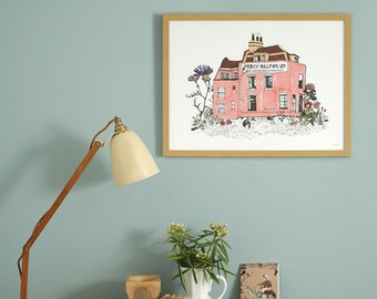 Percy Dalton House Illustration Giclée Print Woodlands Collection