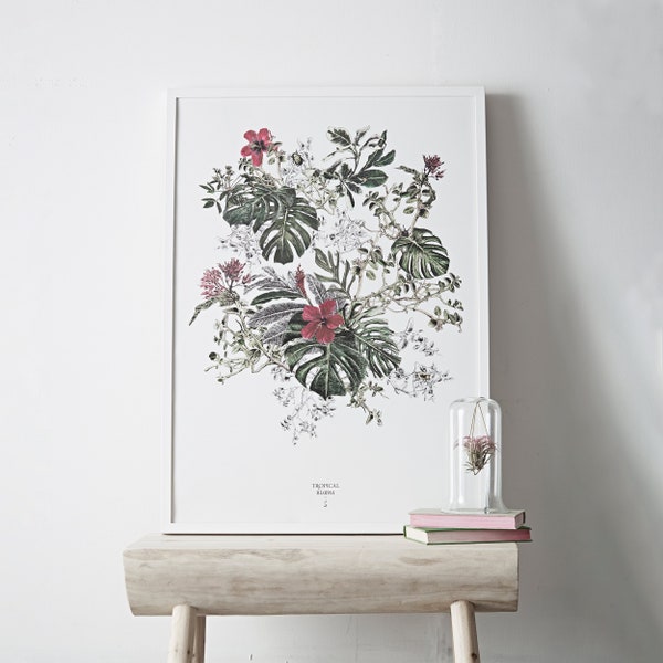 Tropische Blüte Giclée Blumendruck Jahreszeiten Kollektion