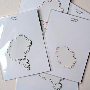 Speech Bubble Magnet Set of 6 - Write Your Own Messages
