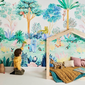 Magnetic Jungle Wallpaper Mural Colour image 1