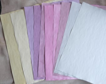 20 Hand Dyed Papers